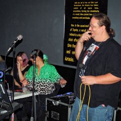 Jake getting ready to sing!