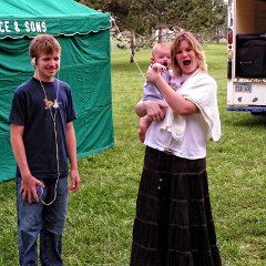 Piper, her step son, and infant son arrive at the Lee Richardson Zoo in Garden City to begin preparing for a weekend festival fun!